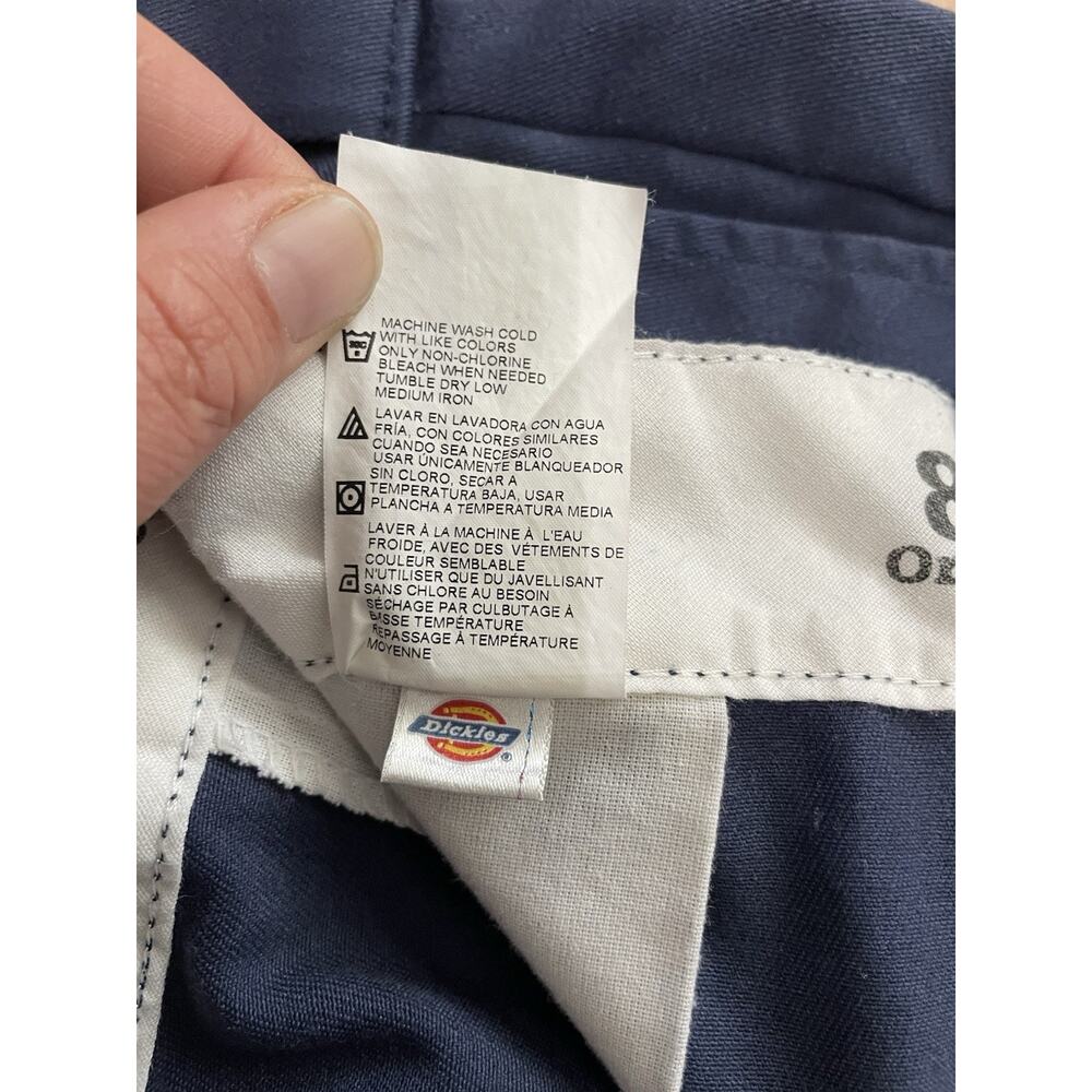Dickies 874 Original Fit Work Pants Mens 34x29 Navy Blue Flat Front Chino 874NV - Picture 11 of 14
